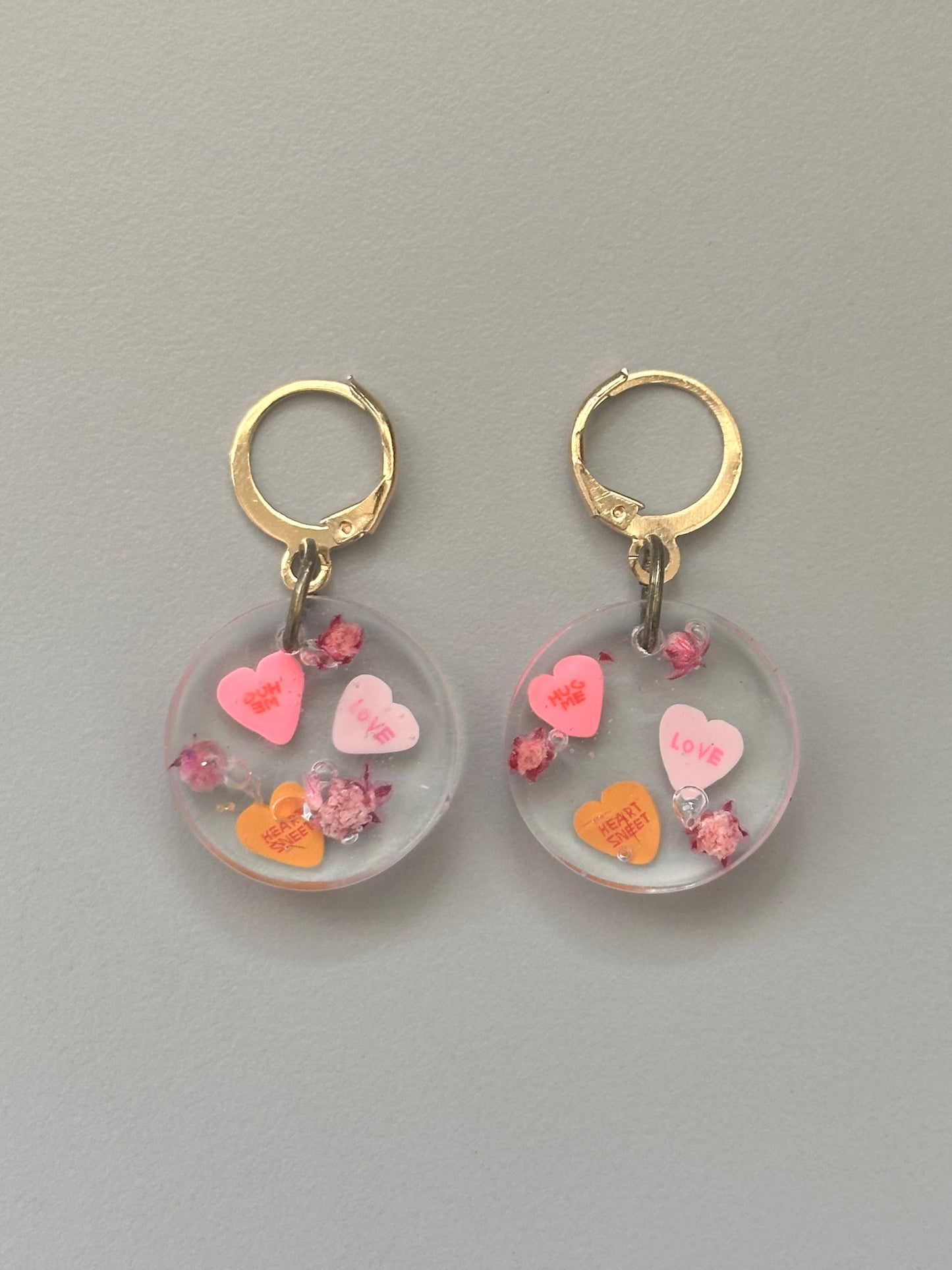 Heart candy earrings