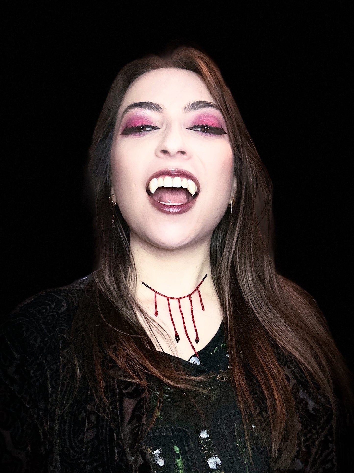 Blood drip necklace