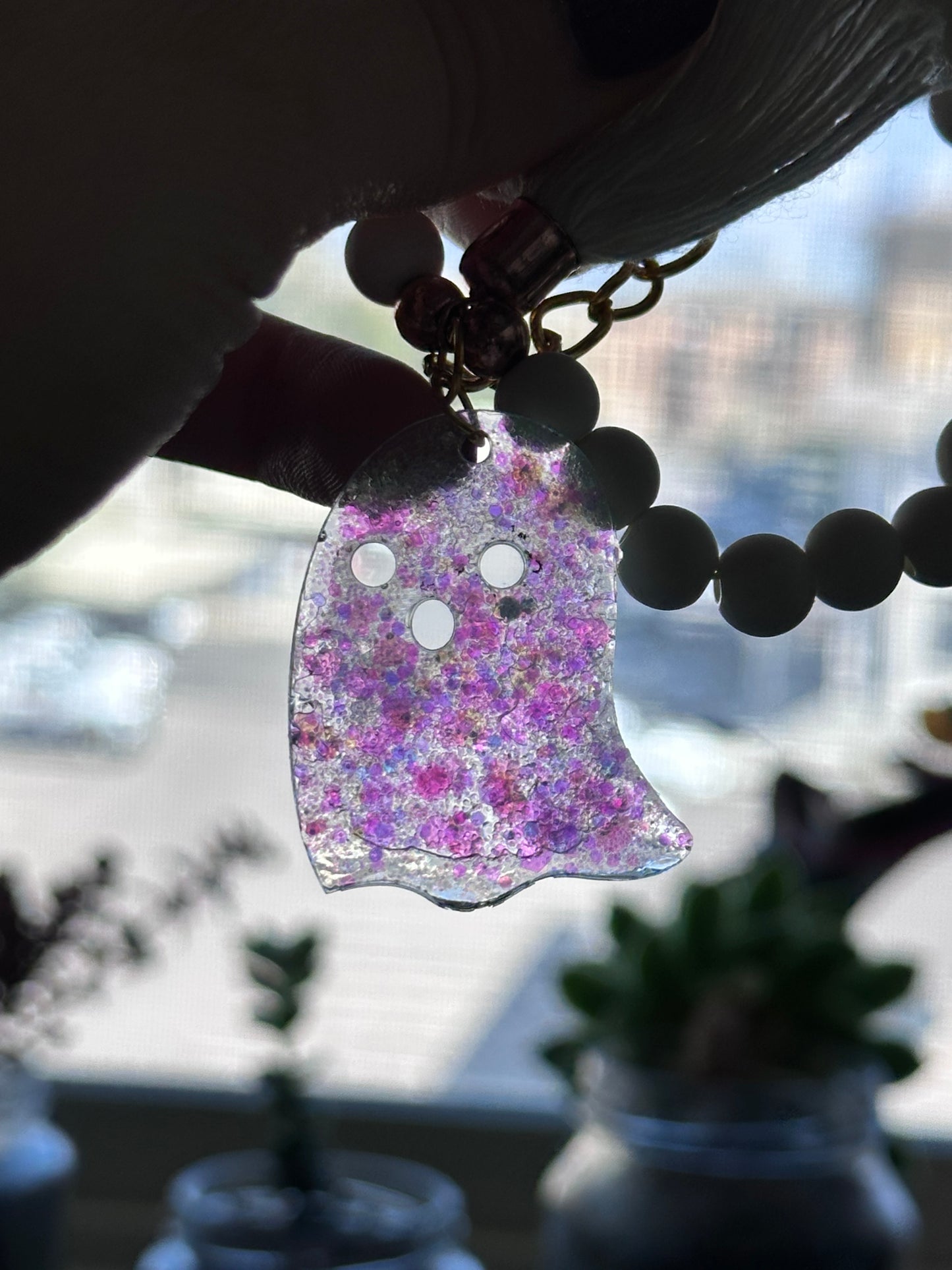 Ghost bracelet keychain