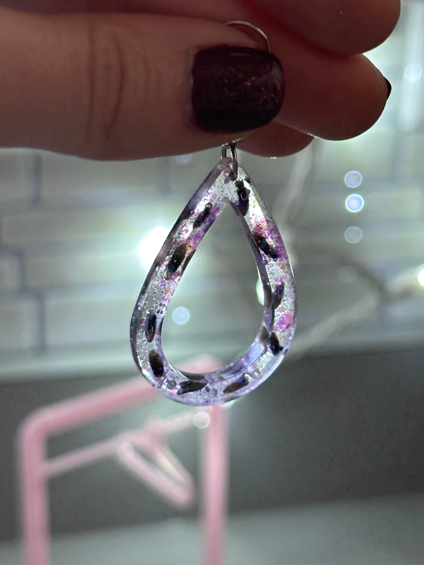 Lavender earrings