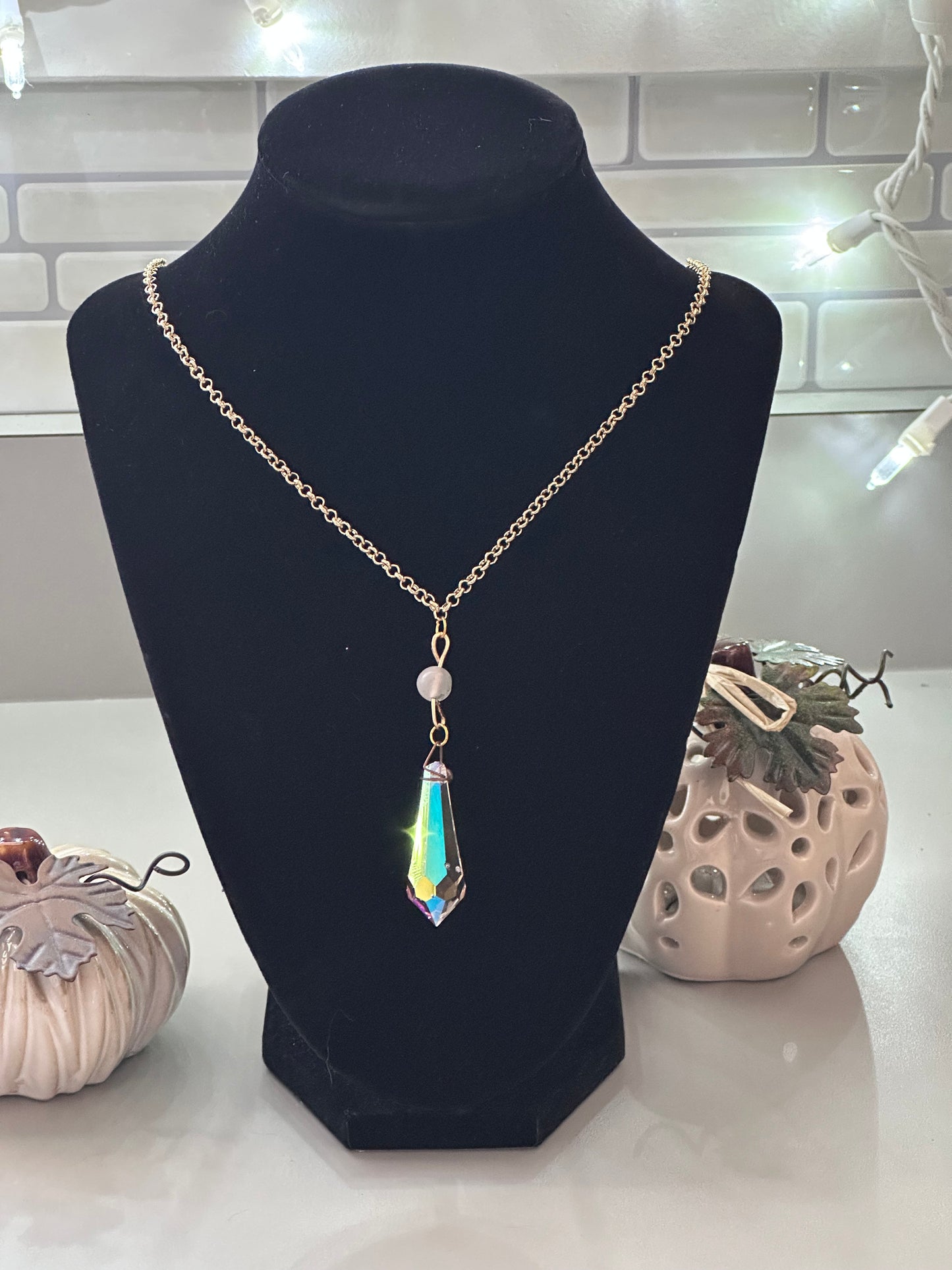 Sun catcher necklace