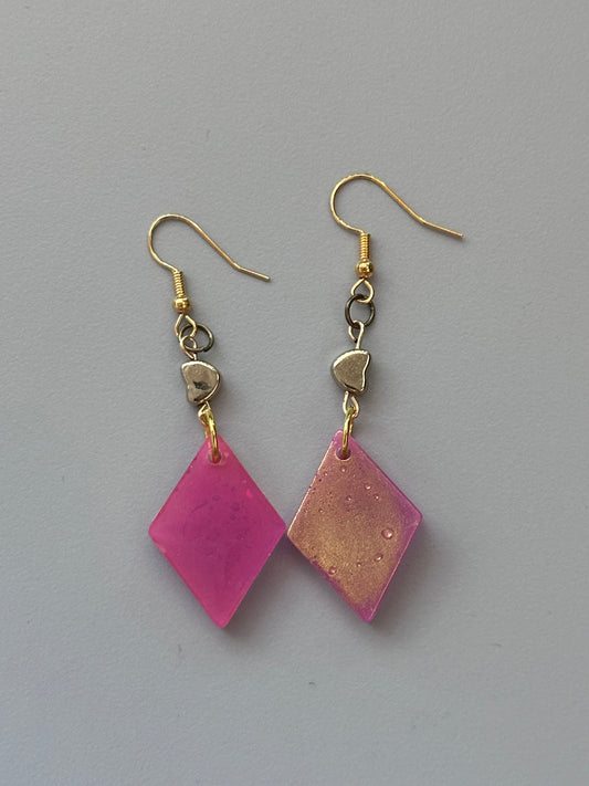 Heart accent earring