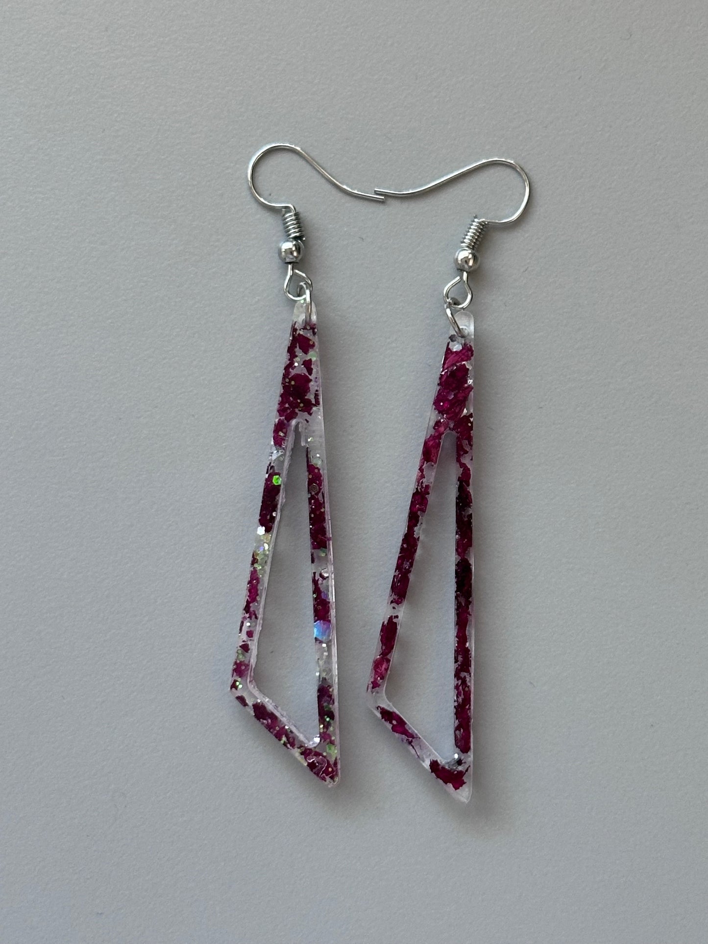 Rose earrings