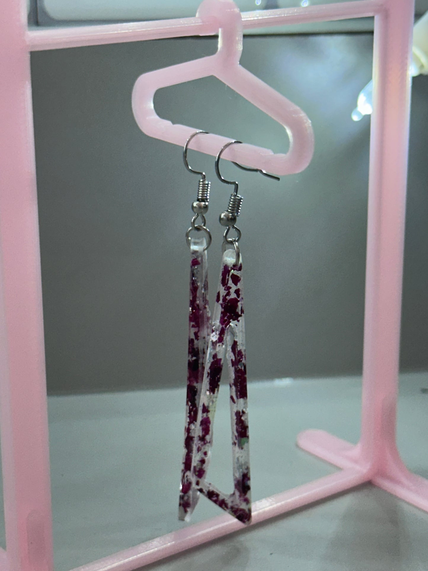 Rose earrings