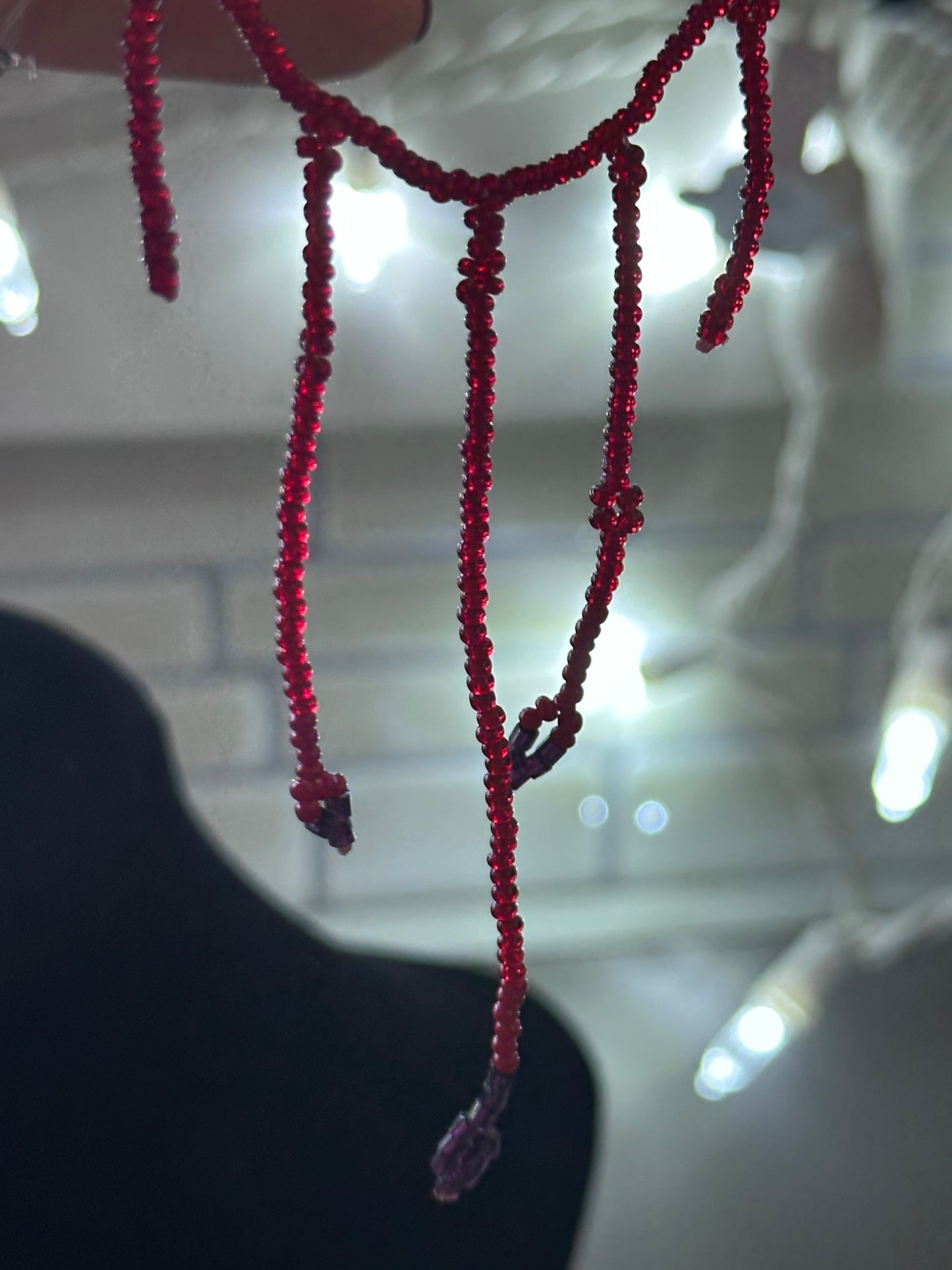 Blood drip necklace